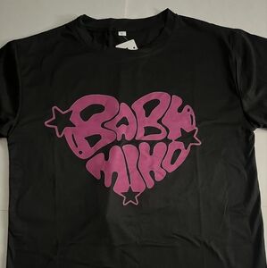 Young Miko X Heart Letters Black Baby Miko 2024 Concert T-Shirt Size S-L